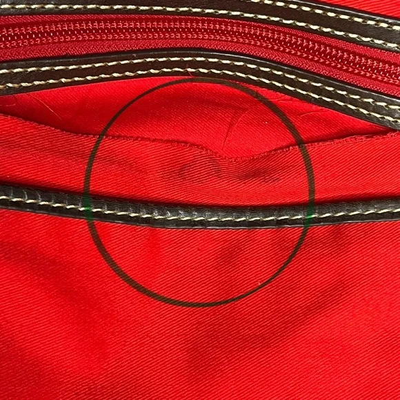 DOONEY & BOURKE Barlow Lizard Chocolate Brown Embossed Genuine Leather Satchel - Picture 16 of 16